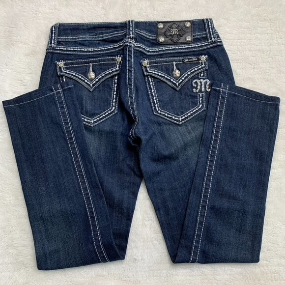 Miss Me Women's Easy Straight Jeans Size 26 x 26.5" - Picture 10 of 15